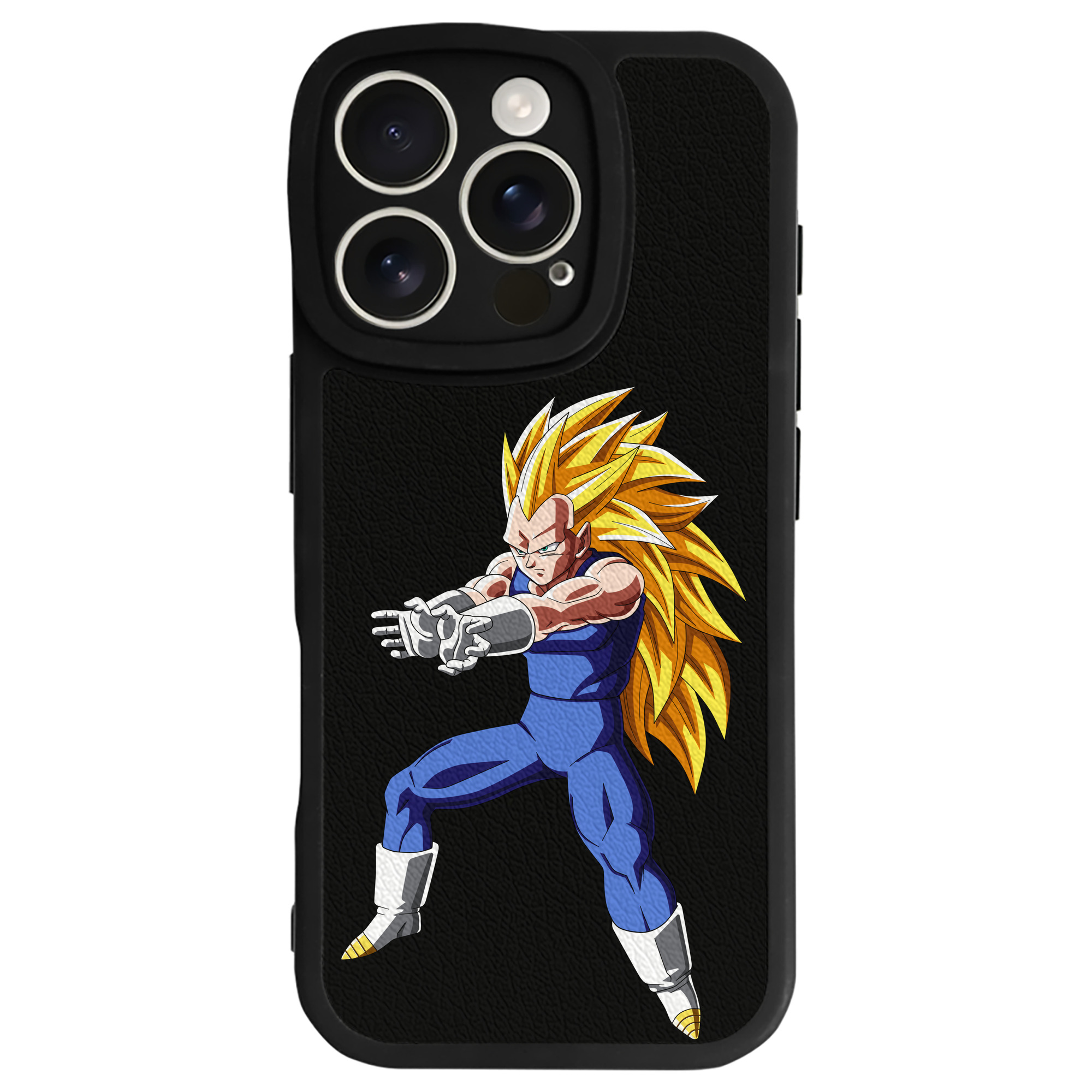 （画像用） ドラゴンボール ベジータ四世（Bejīta Yonsei）DRAGON BALL Vegeta IV 【iPhone 16シリーズ対応】シリコンスマホケース（レザー調） 材質：シリコン